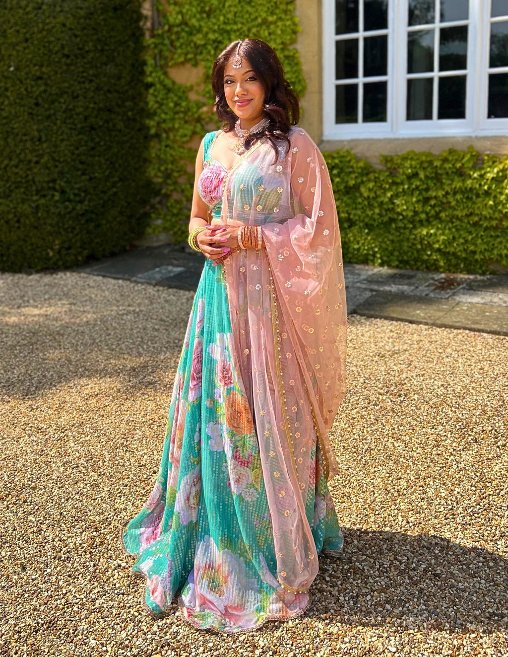 The Pastel Floral Lehenga Ensemble